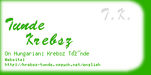 tunde krebsz business card